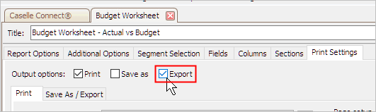 budget worksheet