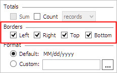 How do I add/remove a border?