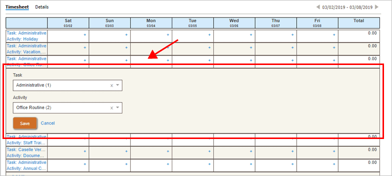 How Do I Change The Task And Activity On My Timesheet Connect Online